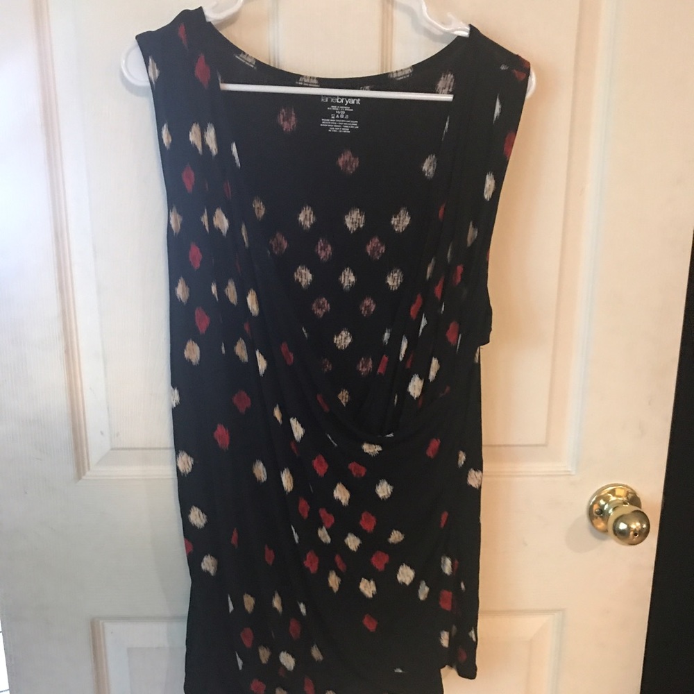 Black red and cream Lane Bryant tank