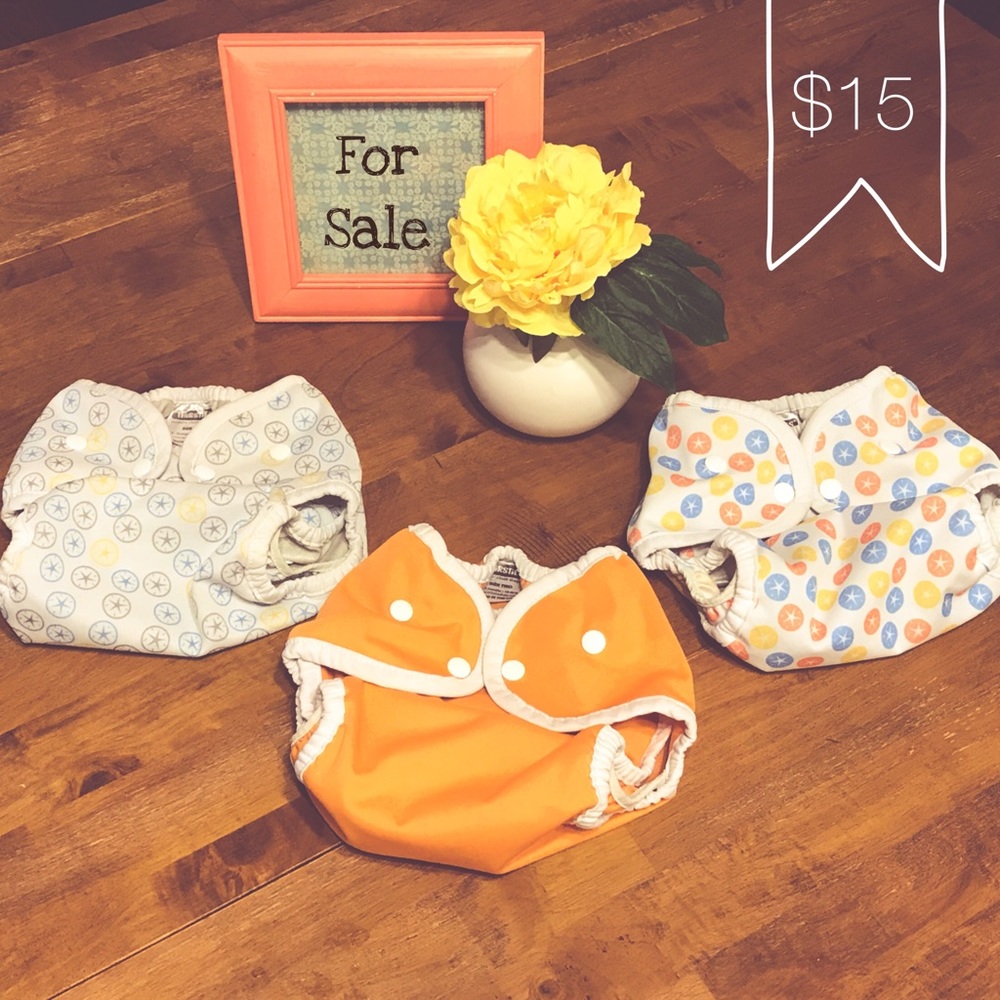Thirsties size 2 Diaper Covers/ CLOTH DIAPERS set