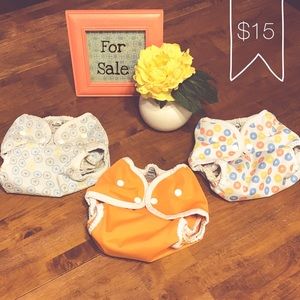 Thirsties size 2 Diaper Covers/ CLOTH DIAPERS set