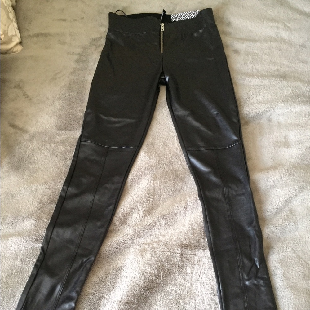 Black Leather Leggings