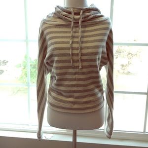 Joes Jeans funnel neck striped sweatshirt