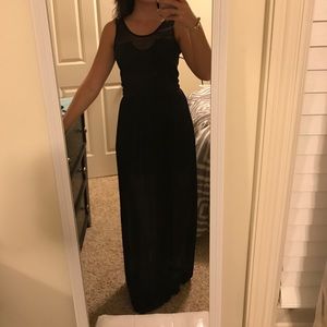 Black long dress from pacsun