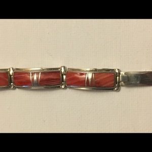 Beautiful spiny oyster shell hand made bracelet