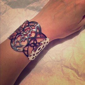 Silver cuff bracelet