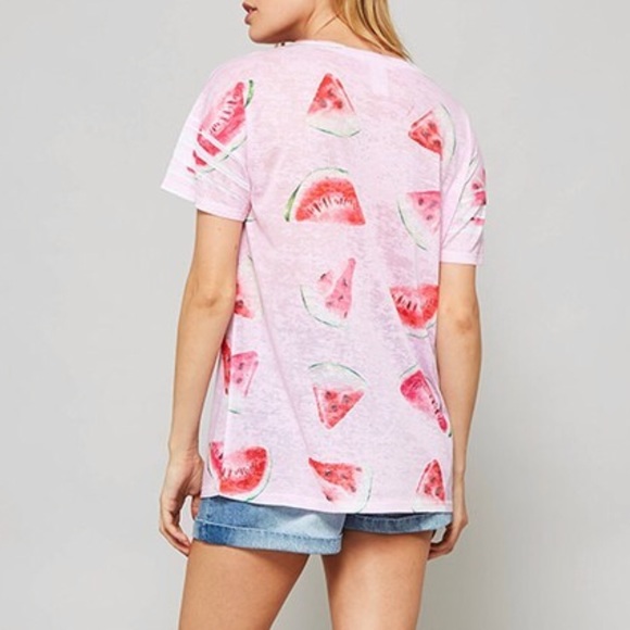 Flash sale < Sweet Pink Watermelon Destruct Tee >> - Picture 3 of 4