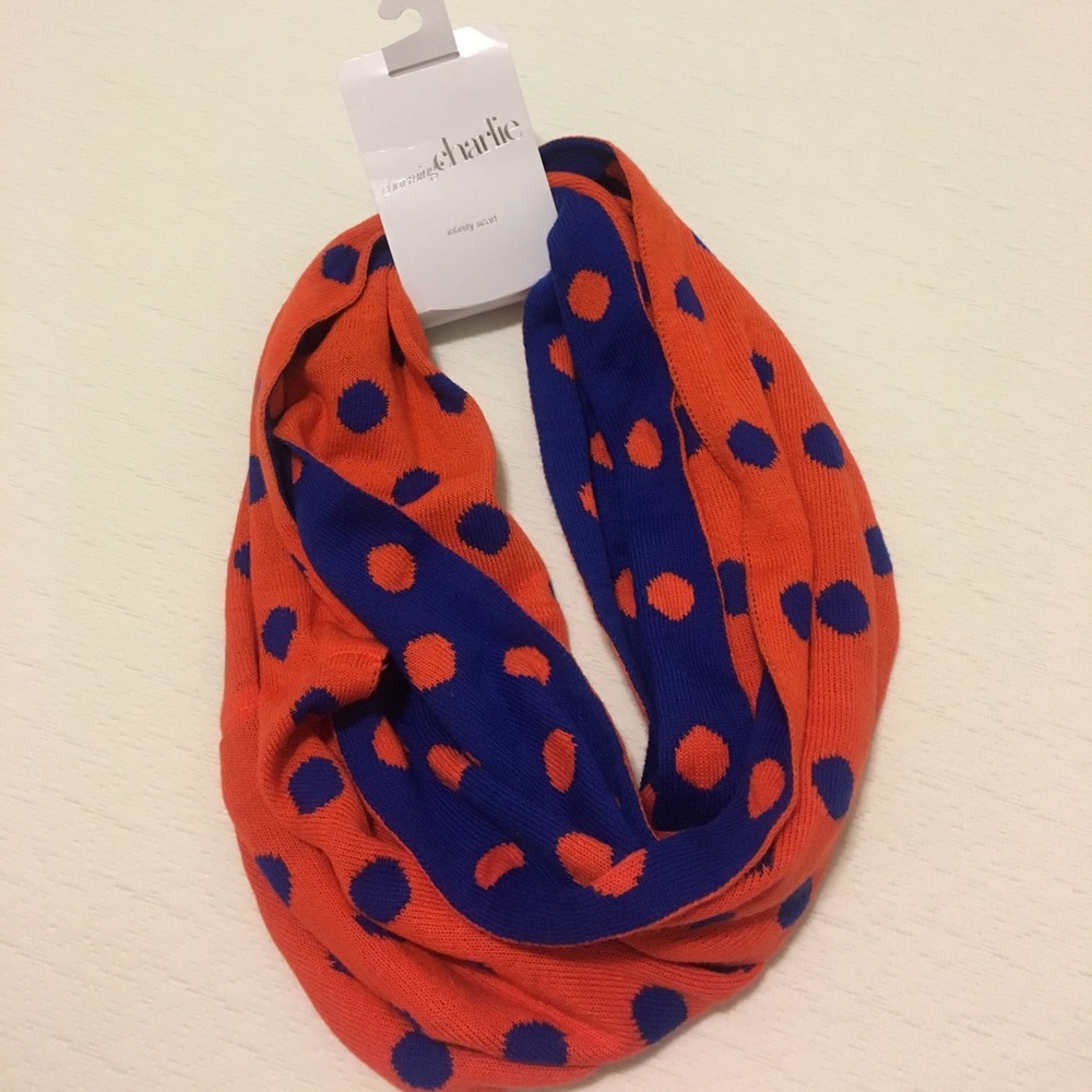 Blue and Orange Infinity Scarf