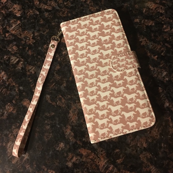 Unbranded Accessories - iPhone 6/6s Plus Horses Wristlet Wallet Phone Case