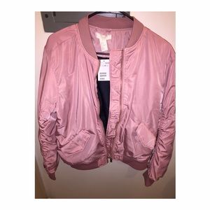 NWT • Pink Bomber Jacket
