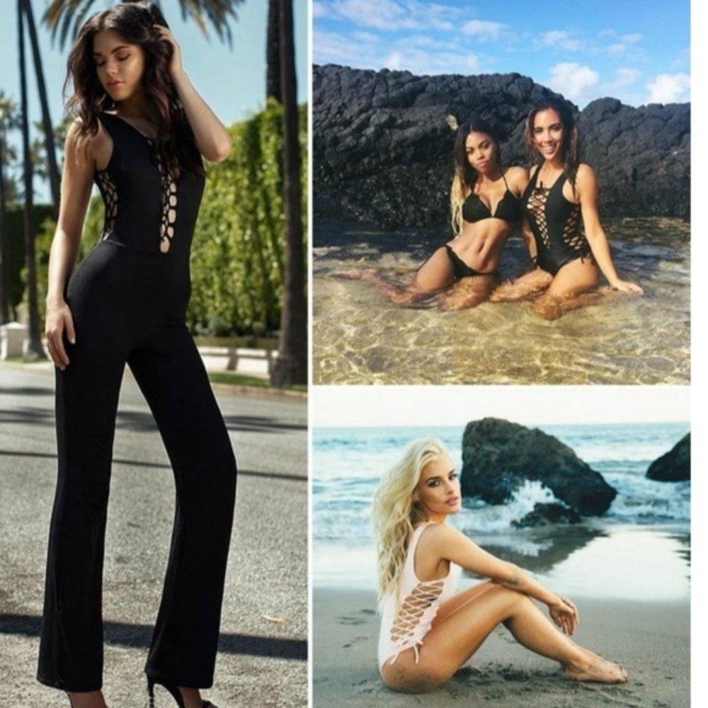 ⭐️SEEN ON KIM Kardashian Strappy plunging monokini - Picture 6 of 8