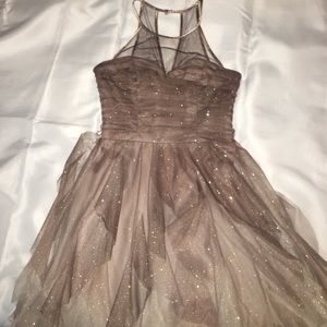 Teeze Me Sparkly Halter Dress