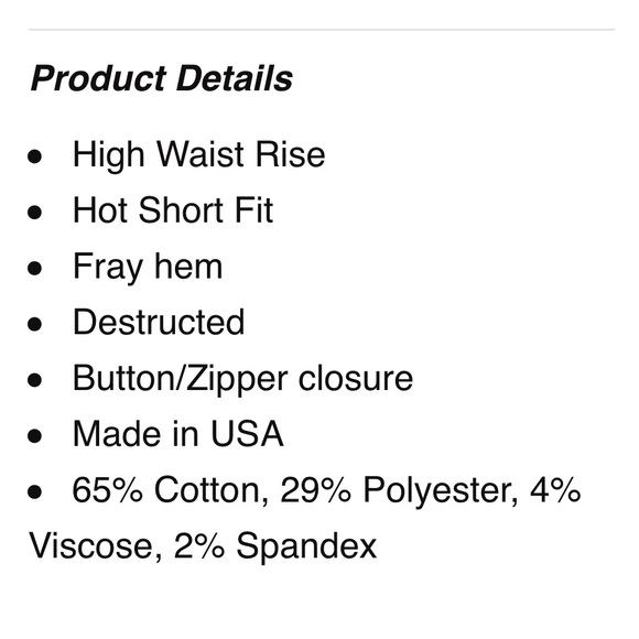 High Waist Stretchy Denim Short with Distress - Picture 6 of 7