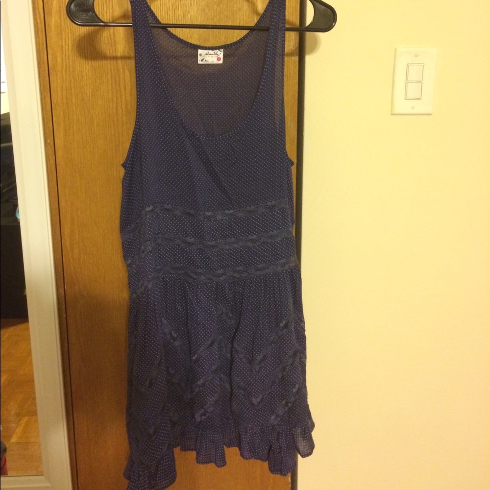Free People Voile and Lace Trapeze Slip Dress