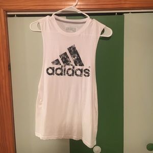 women's adidas cutoff tanktop
