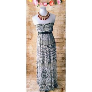 New Gorgeous Floral Strapless Maxi Dress New Gorgeous Floral Strapless Maxi Dress