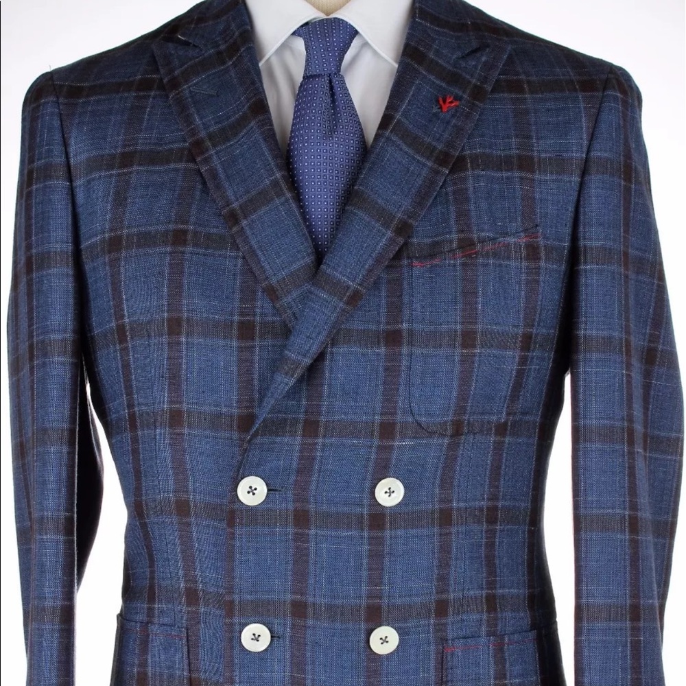 Isaia doble breasted blazer