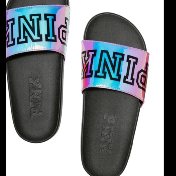 PINK Victoria's Secret Shoes - Victoria's Secret Pink slides NWT sz large 9-10