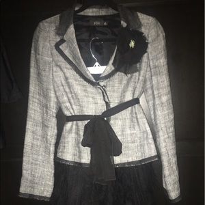 Blazer with matching skirt set
