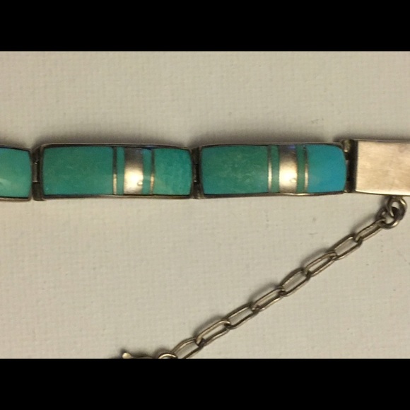 Hand made turquoise bracelet - Picture 2 of 5