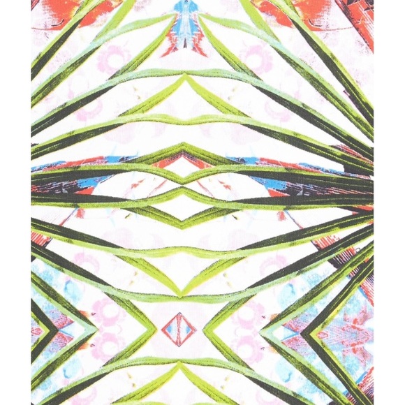 Floral and leaf Glamorous scuba midi pencil skirt - Picture 4 of 5