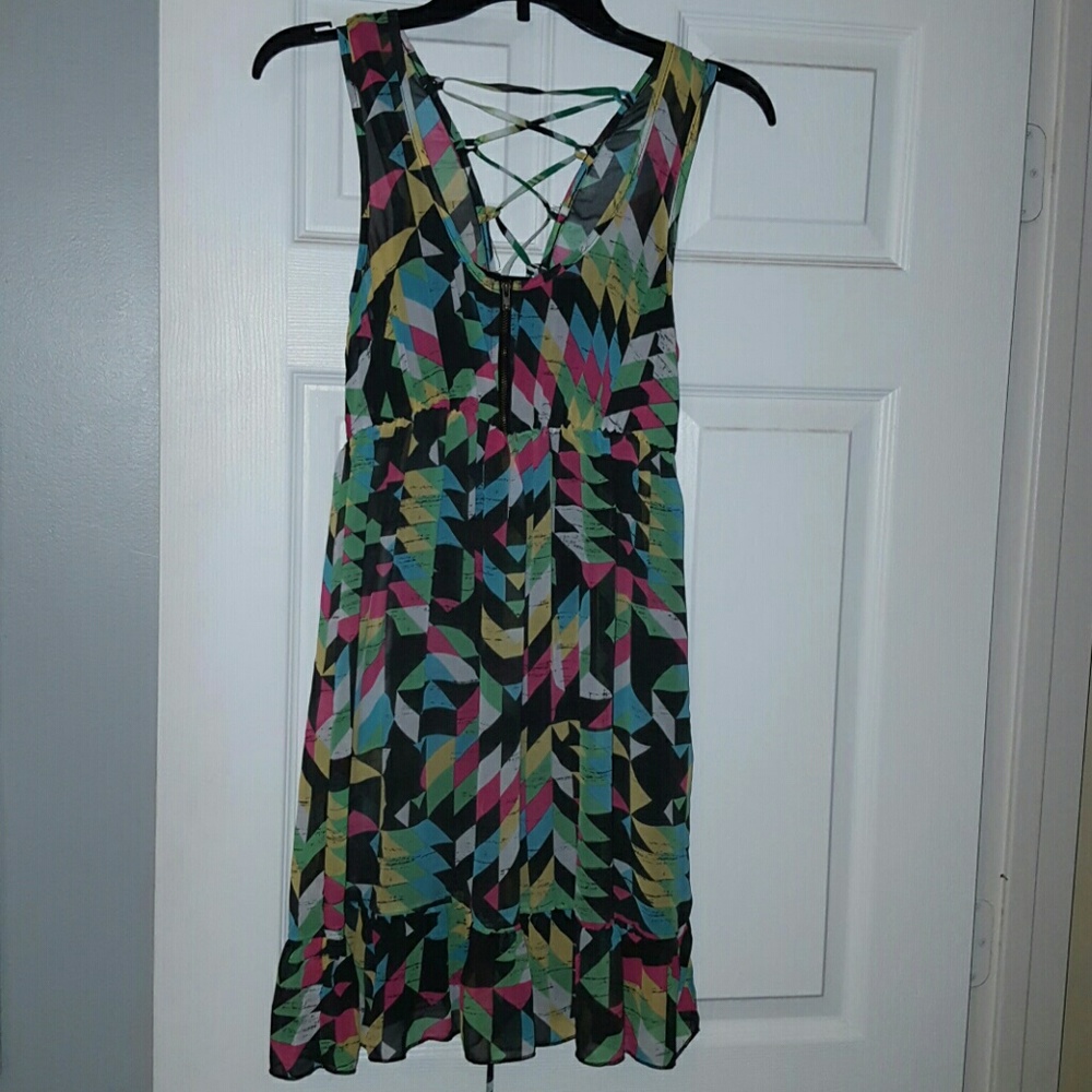 Multicolored Sleeveless dress