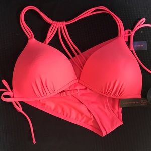 Pink push up swimsuit