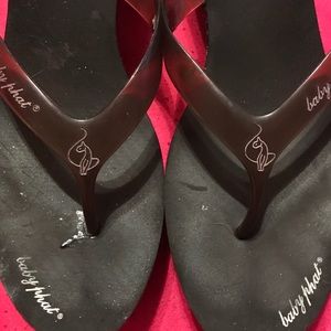 Baby Phat platform flip flops