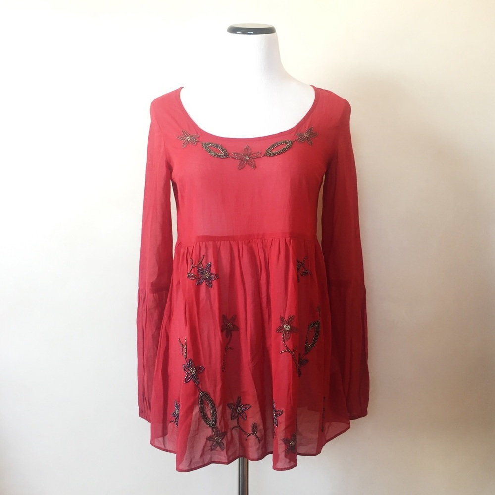 Free people babydoll dress Top tunic NWOT!