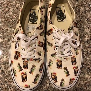 VANS tiki pineapple skulls!