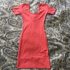 Pink American apparel scoop back bodycon dress 💗