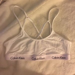 Calvin Klein one micro bralette in white