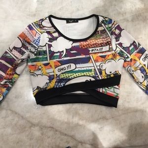 Crop top long sleeve