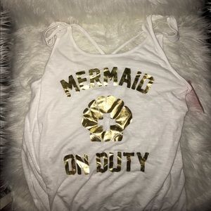Target mermaid on duty cover up