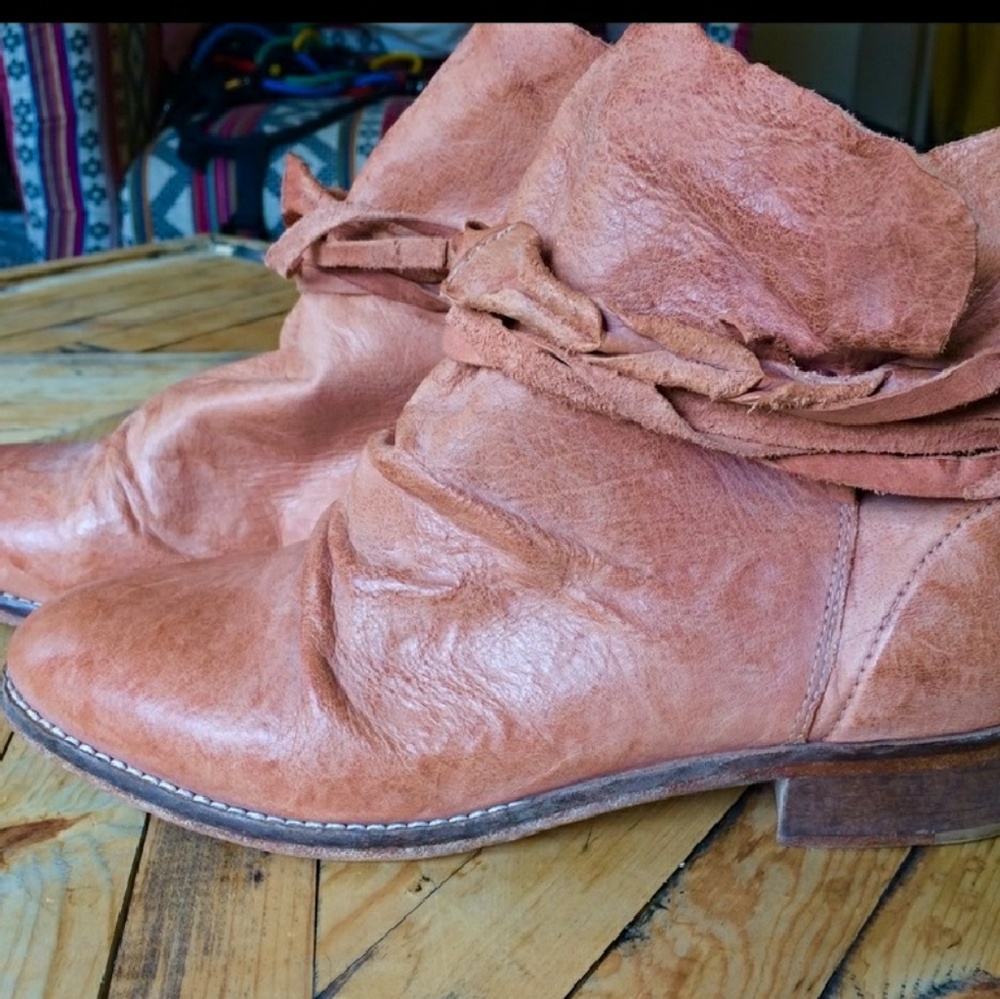 Free people distressed booties