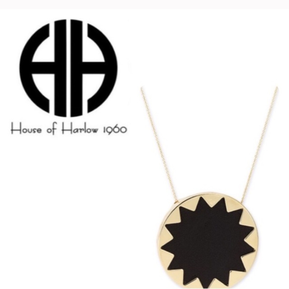 New House of Harlow 1960 Sunburst Necklace - Picture 2 of 4