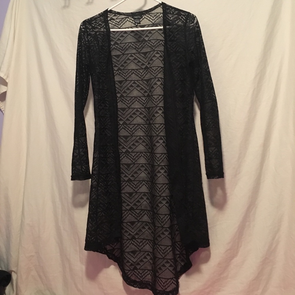 See-through black cover up