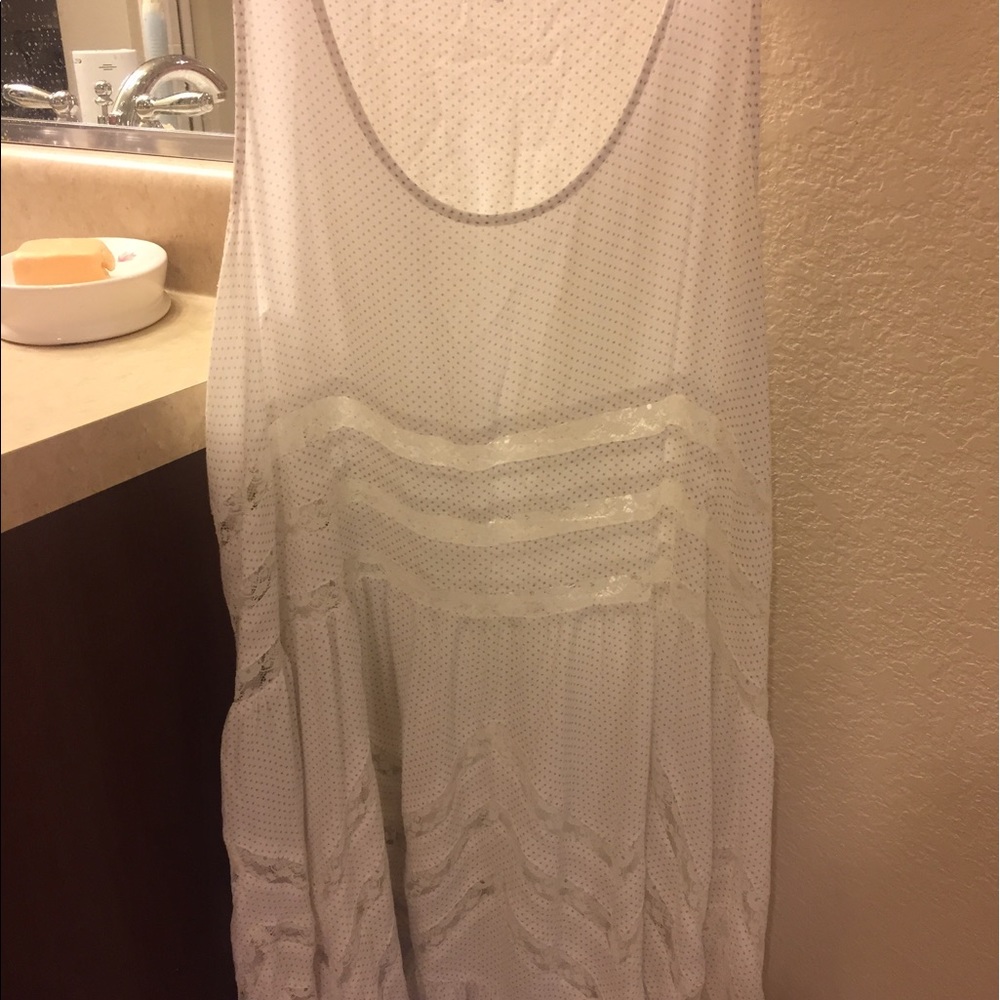 Free People white tank dress