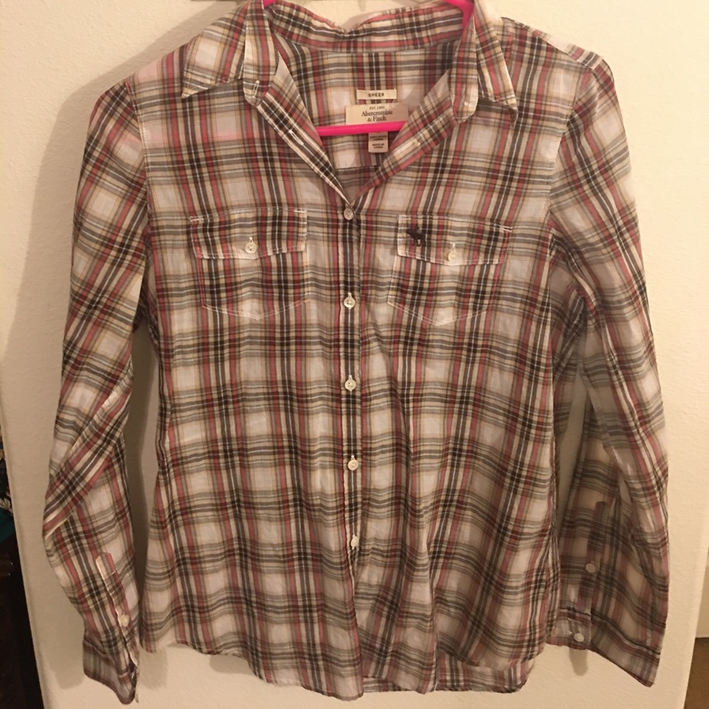 Abercrombie and fitch sheer flannel  OBO