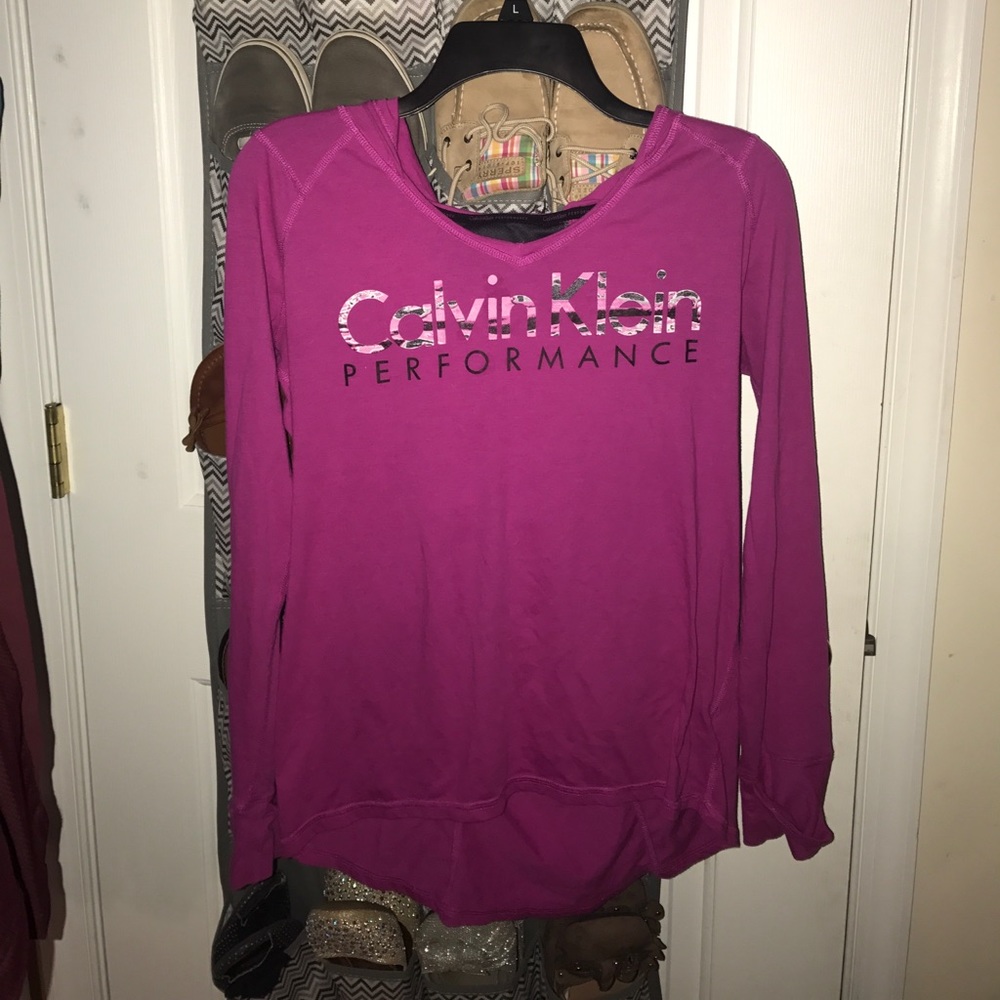 Calvin Klein long sleeve shirt with hoodie