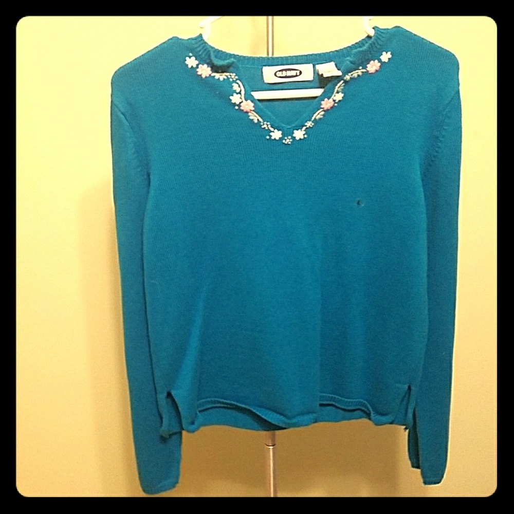 Never worn teal sweater