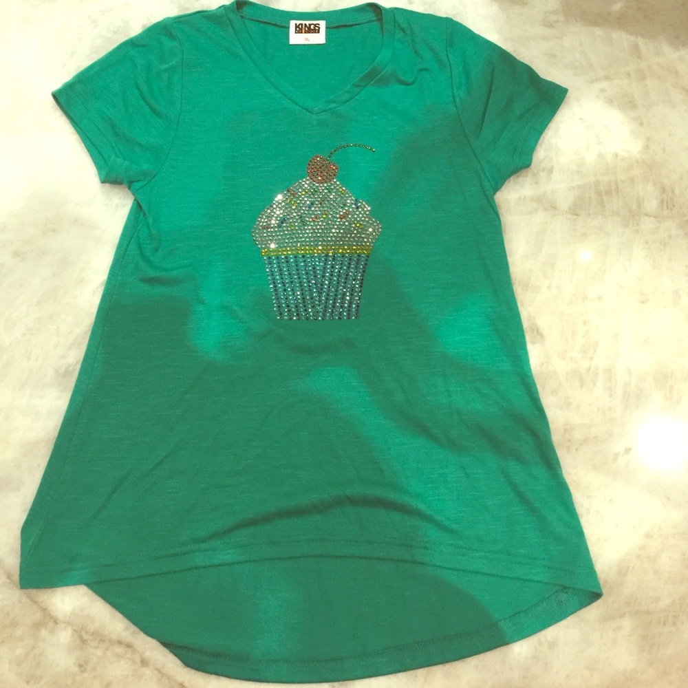 XL youth green t shirt