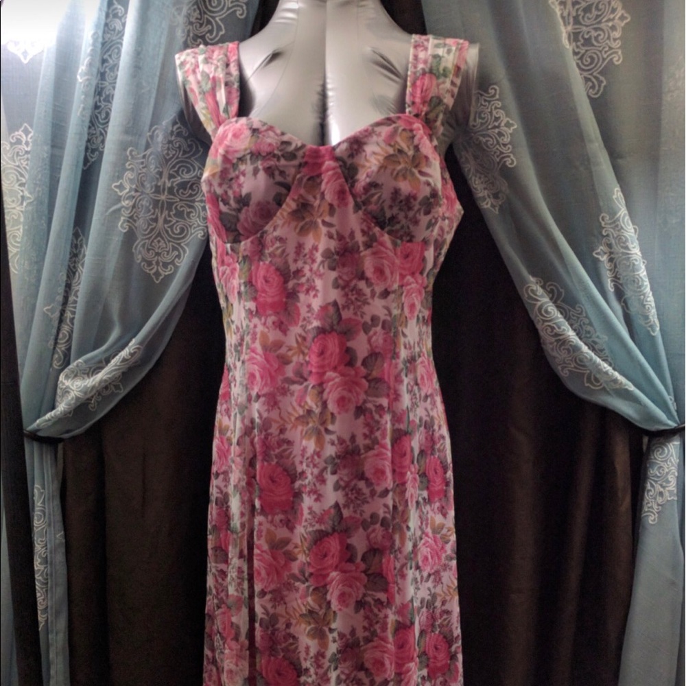 Lew Magram Collection Pink Floral Dress