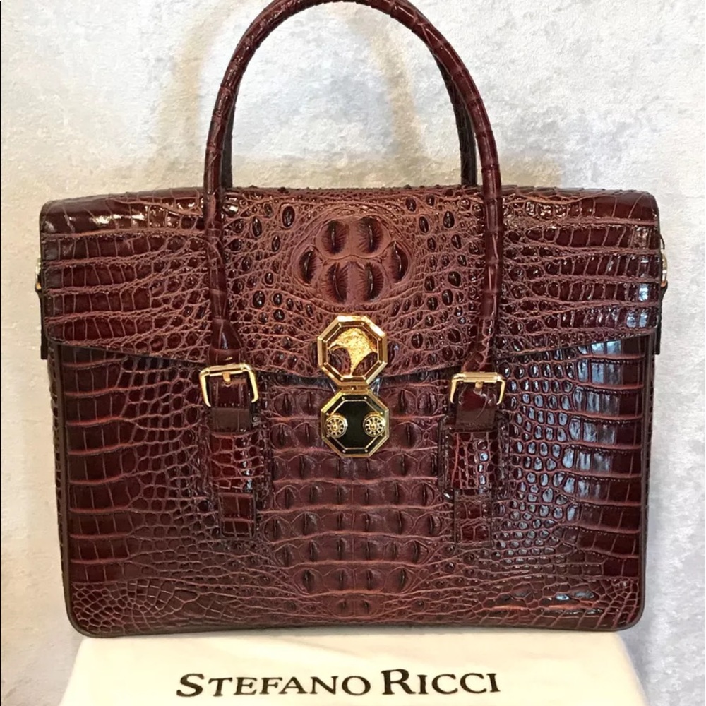 Stefano Ricci Crocodile Briefcase