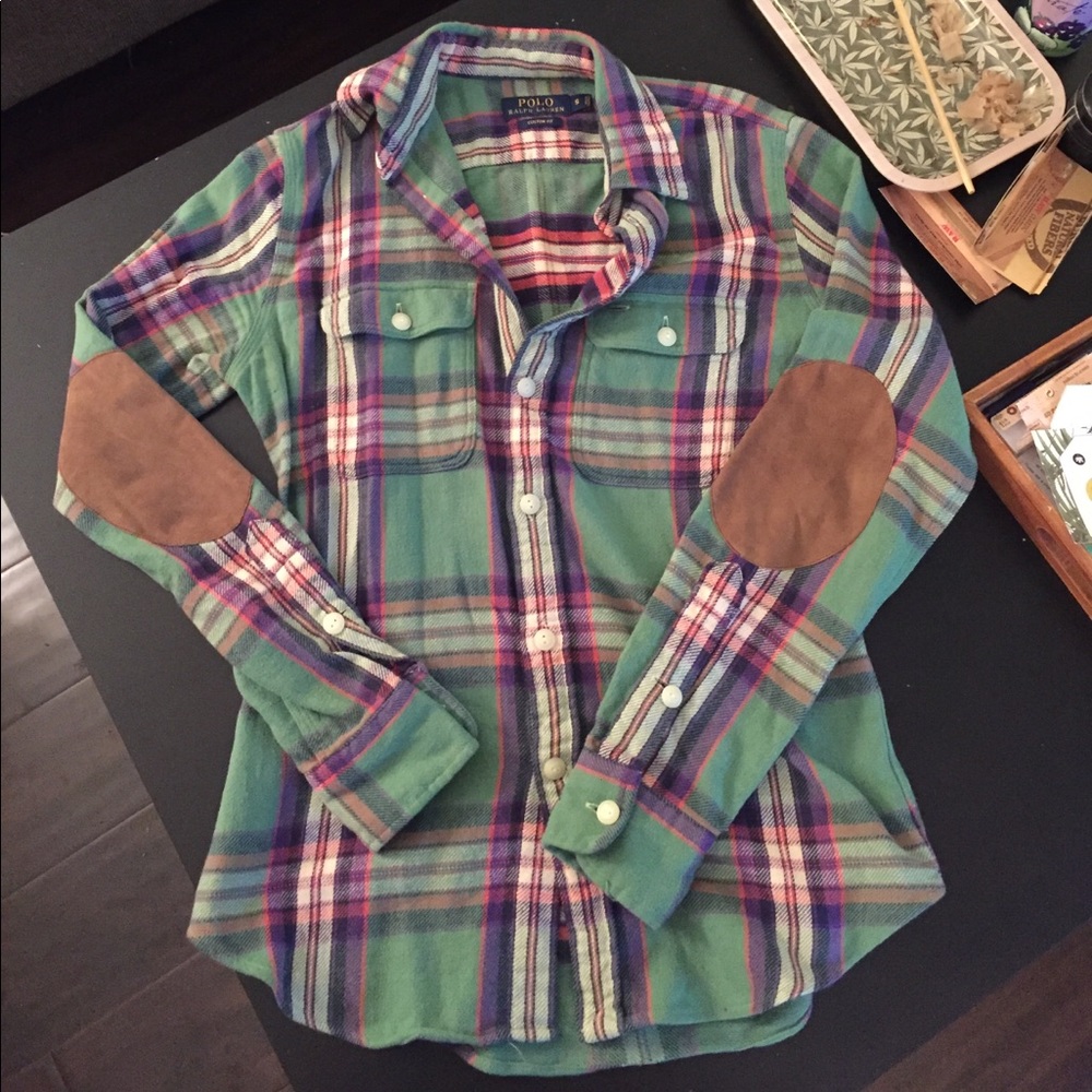 Polo by Ralph Lauren button down flannel shirt S