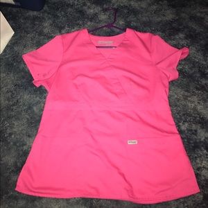Pink Greys Anatomy Scrub Top