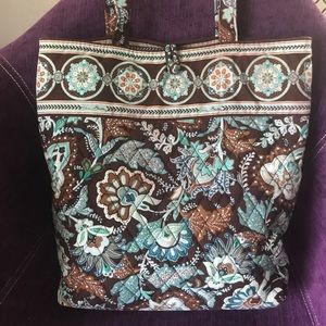 Vera Bradley Java Blue Large Tote