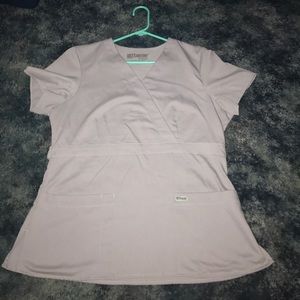 Light gray Greys Anatomy Scrub Top