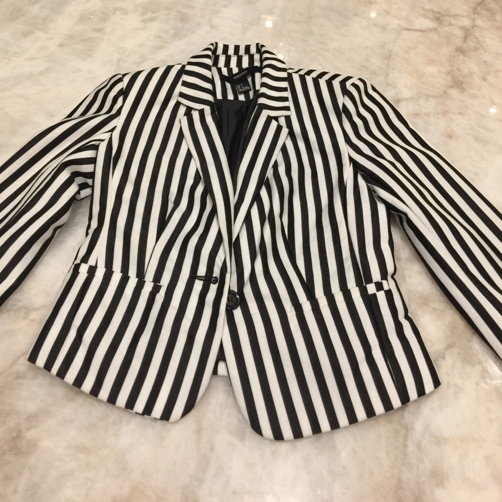 Forever 21 stripped jacket