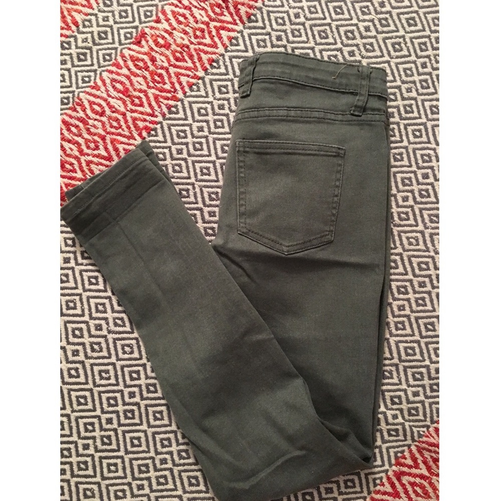 Cotton on green skinny jeans