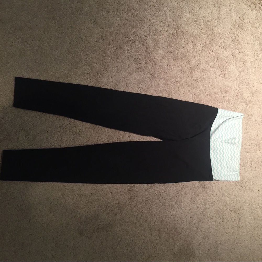 Vs pink fold over leggings