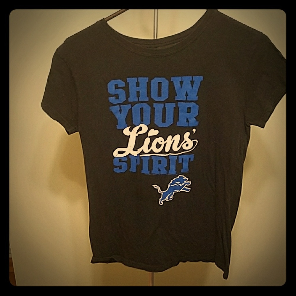 Fall football Lions ladies tee
